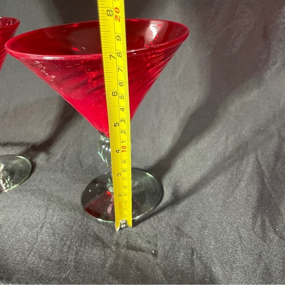 Elegant Red Margarita Glasses - Picture 9 of 9